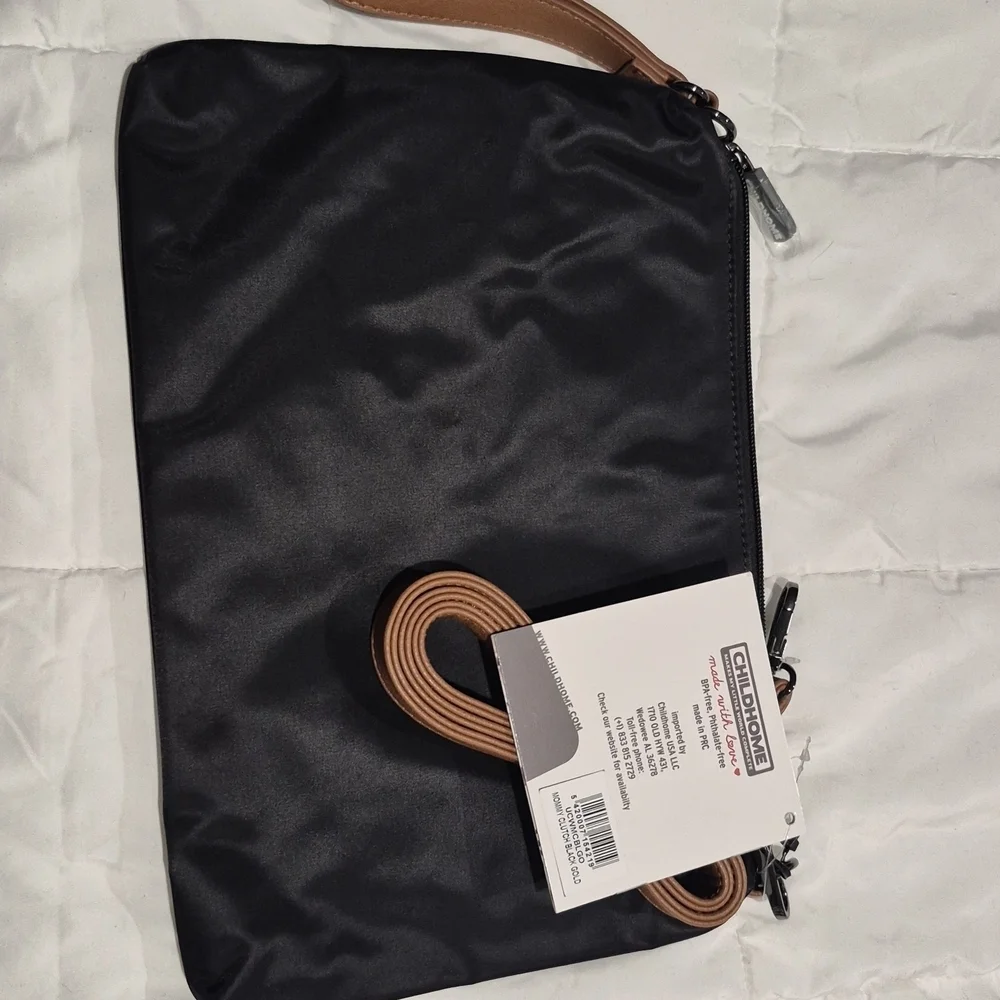 Black and Gold Mommy's Treasures Baby Bag